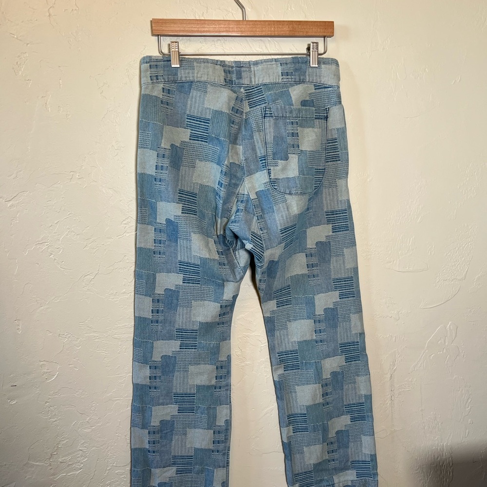 Imogene + Willie Xs Indigo Patchwork Drawstring P… - image 2